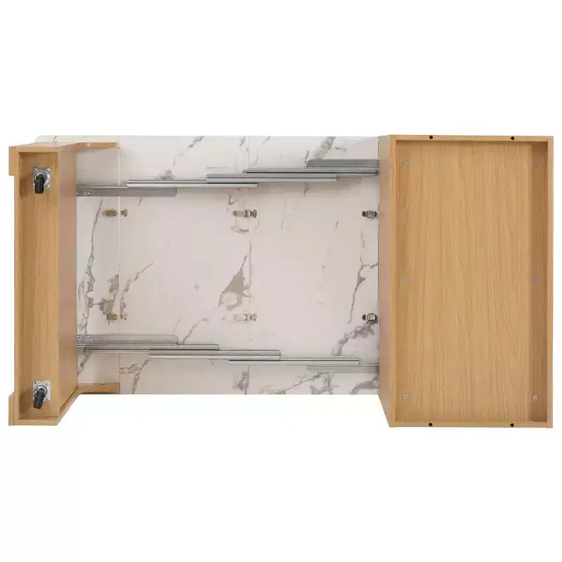 Îlot de cuisine moderne avec table à manger extensible, table de rangement de cuisine peu encombrante pour cuisine ou salle à manger-Panipeachy