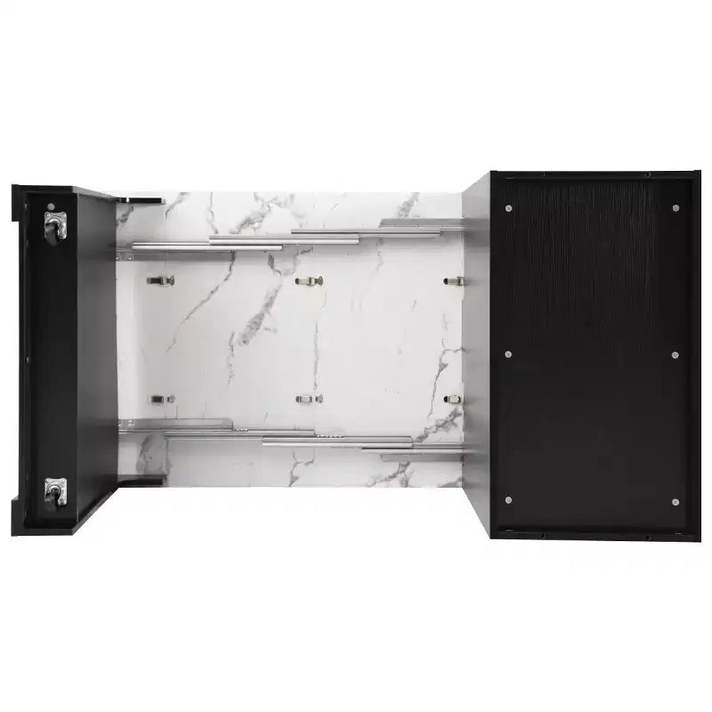 Îlot de cuisine moderne avec table à manger extensible, table de rangement de cuisine peu encombrante pour cuisine ou salle à manger-Panipeachy