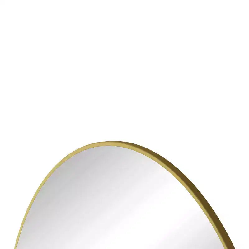 Grand miroir mural rond de 48 pouces, miroir décoratif moderne en métal pour salon, cheminée - Panipeachy