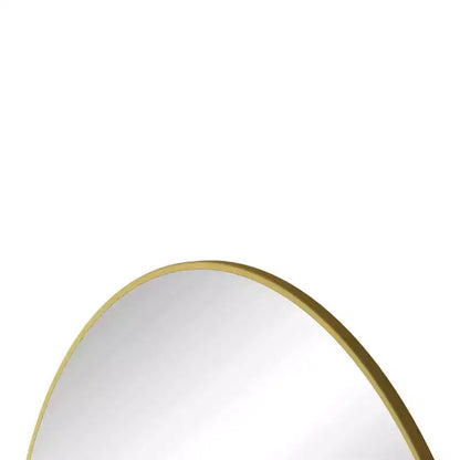 Grand miroir mural rond de 48 pouces, miroir décoratif moderne en métal pour salon, cheminée - Panipeachy