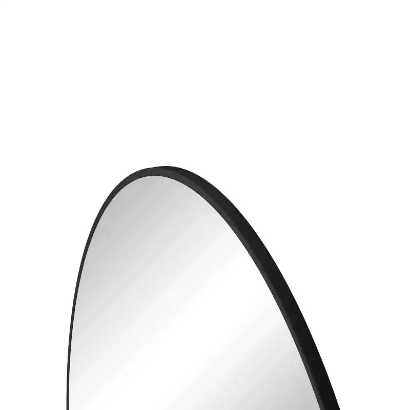 Grand miroir mural rond de 48 pouces, miroir décoratif moderne en métal pour salon, cheminée - Panipeachy