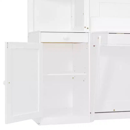 Lit escamotable Queen Size avec étagères de rangement et armoires, lit armoire Queen en bois avec bureau, lit mural pliable pour chambre d'amis ou bureau