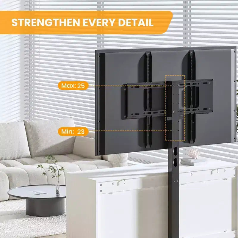 Meuble TV avec support et 4 tiroirs de rangement pour salon, chambre à coucher, compatible avec les téléviseurs de 32/45/55/65/75/80 pouces