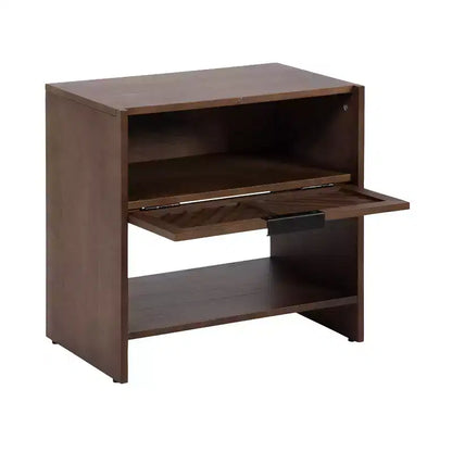 Table d'appoint en bois Mezzeta de Kate and Laurel, 22x14x22, marron