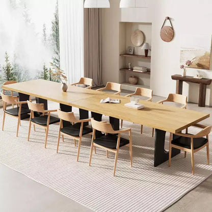 Longue Table à Manger pour 6-10 Personnes - Table de Cuisine, Table à Dîner Rectangulaire Moderne pour Cuisine, Salle de Conférence, Maison