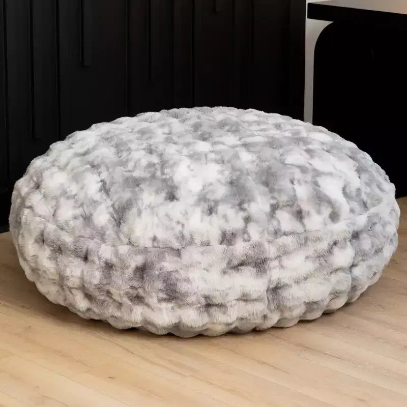 Raven-Symon Home Lil' Cuddler Cocoon Jr. Sac géant / Pouf relax en fausse fourrure pour enfants