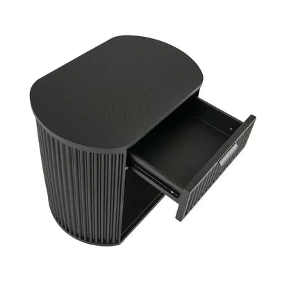 Table d'appoint 1 tiroir Hadley finition noire – Noir – iNSPIRE Q