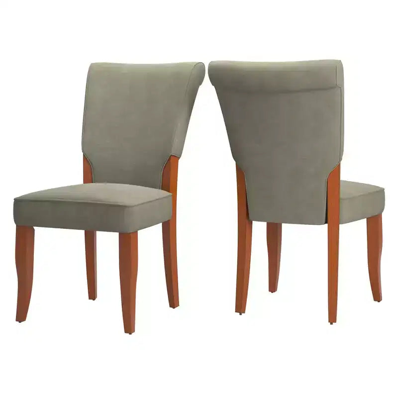 Chaises de salle à manger Parsons rembourrées en velours Pershing (lot de 2) - iNSPIREQ
