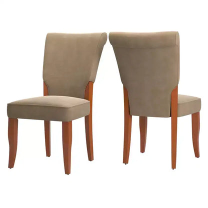 Chaises de salle à manger Parsons rembourrées en velours Pershing (lot de 2) - iNSPIREQ