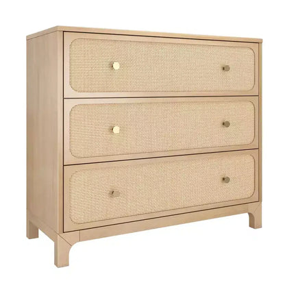 Commode 3 tiroirs Elio/Rotin