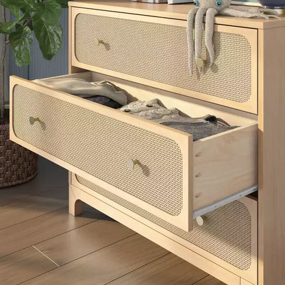 Commode 3 tiroirs Elio/Rotin