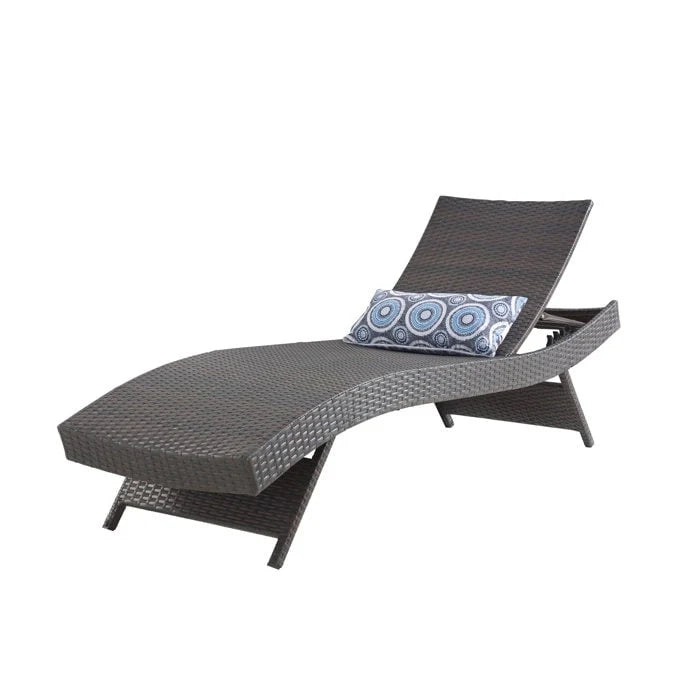 Chaises longues en osier tout temps - Lot de 2