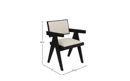 Chaises d'appoint Raquel, lot de 2, noires
