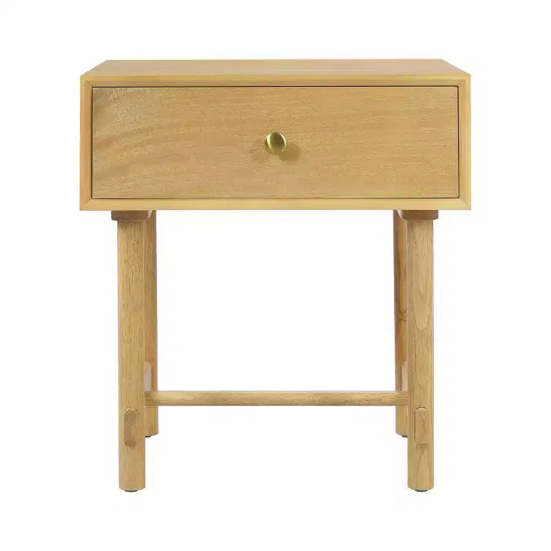 Christopher Knight Home Dawson Table de chevet scandinave moderne en bois massif avec tiroir