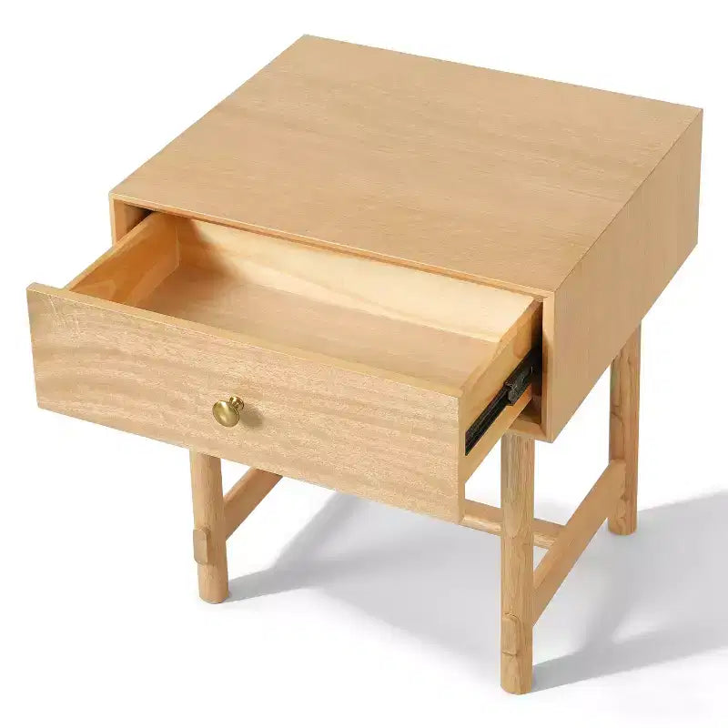 Christopher Knight Home Dawson Table de chevet scandinave moderne en bois massif avec tiroir