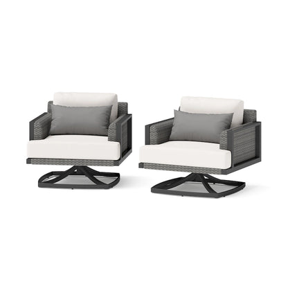 Vistano 2 Piece Sunbrella Outdoor Patio Club Chairs Set - Gray