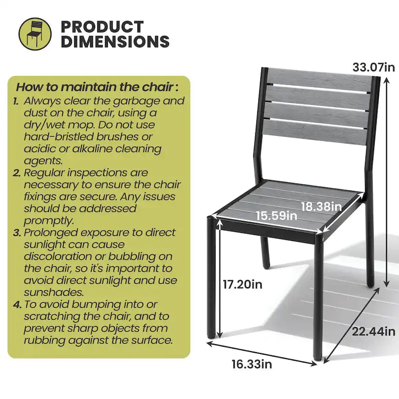 Ensemble de salle à manger d'extérieur 7 pièces – Table en aluminium avec trou pour parasol et chaises empilables