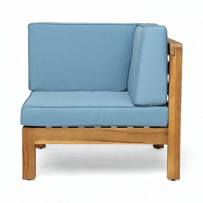 Ensemble 3 pièces d'extérieur « LOVE SEAT » avec table basse, bleu