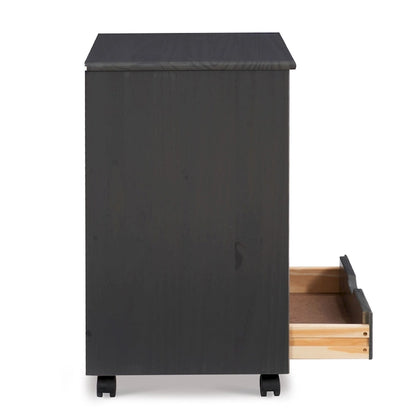 Meuble de rangement roulant gris de 25,25 po de largeur avec 6 tiroirs