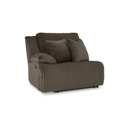 Signature Design by Ashley Canapé d'angle inclinable 6 places avec chaise longue Top Tier marron - 147 L x 134 P x 41 H