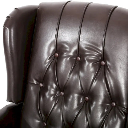 Fauteuil inclinable en cuir reconstitué Walter Brown par Christopher Knight Home