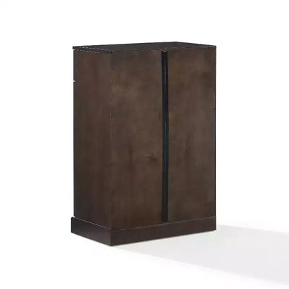 Crosley Meuble de rangement de cuisine Stanton 91 cm, coloris café : Étagères réglables, cadre en MDF, placage bois, 2 portes, 1 tiroir