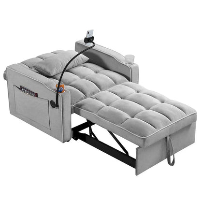 Fauteuil-lit convertible réglable, lit d'appoint escamotable