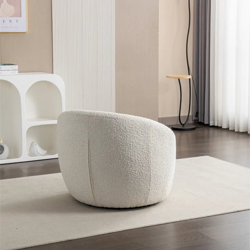 Fauteuil pivotant - Rotation à 360° - Tissu bouclette