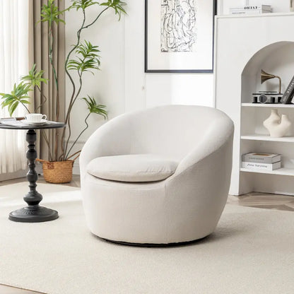 Fauteuil pivotant - Rotation à 360° - Tissu bouclette