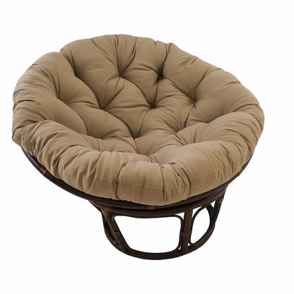 Fauteuil Papasan en rotin Bali 42 po avec coussin en sergé