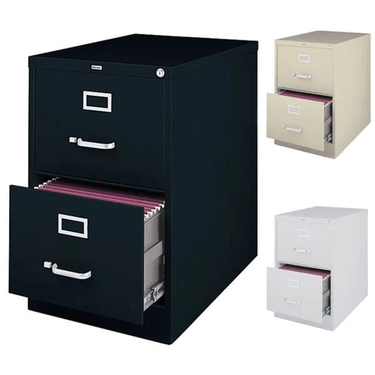 Classeur vertical commercial Hirsh à 2 tiroirs pour documents grand format