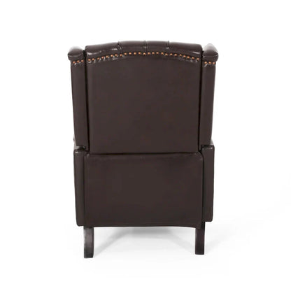 Fauteuil inclinable en cuir reconstitué Walter Brown par Christopher Knight Home