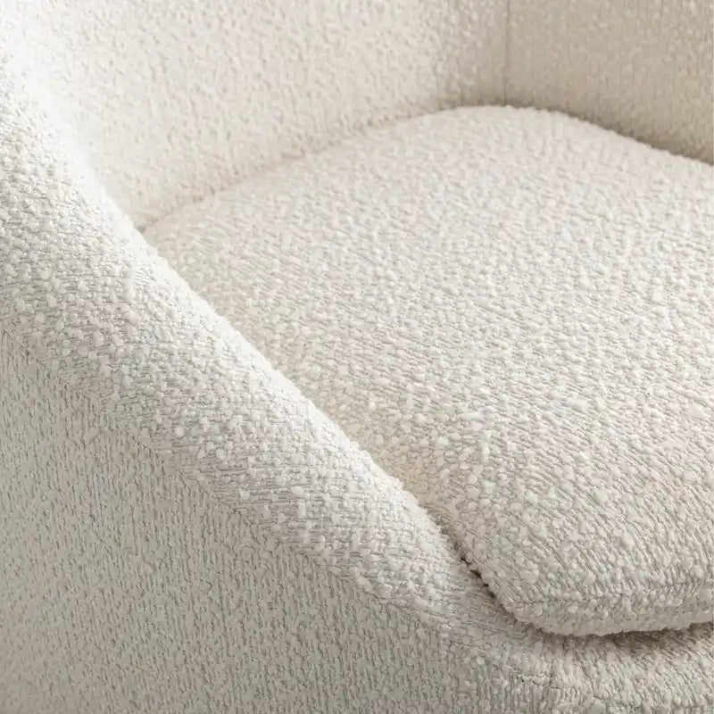 Fauteuil pivotant - Rotation à 360° - Tissu bouclette
