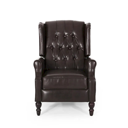 Fauteuil inclinable en cuir reconstitué Walter Brown par Christopher Knight Home