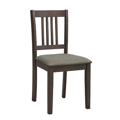 Ensemble Table et Chaises de Salle à Manger Carrée en Bois, Table à Manger Décontractée avec 4 Chaises de Salle à Manger Rembourrées pour Coin Repas de Cuisine