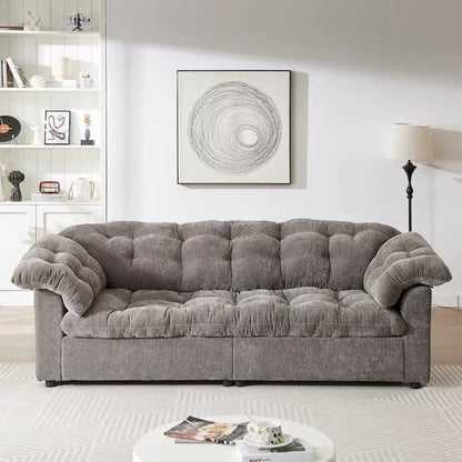 99.2  Canapé profond Chenille Confort, Canapé nuage moelleux tapissé