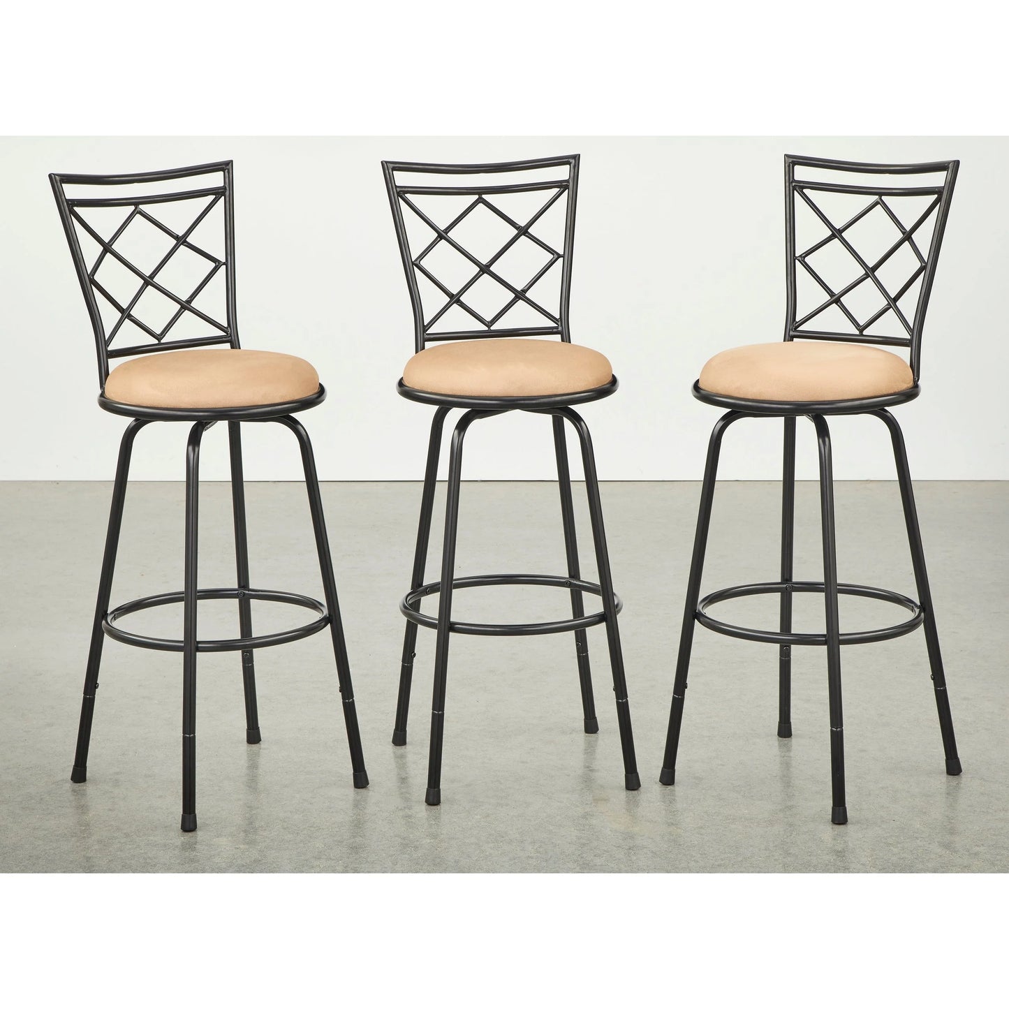 Tabourets Alyssa à hauteur réglable et pivotants Simple Living (lot de 3)