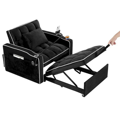 Fauteuil-lit convertible réglable, lit d'appoint escamotable