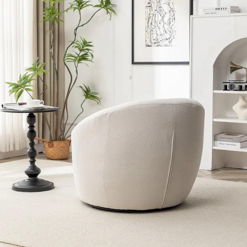 Fauteuil pivotant - Rotation à 360° - Tissu bouclette