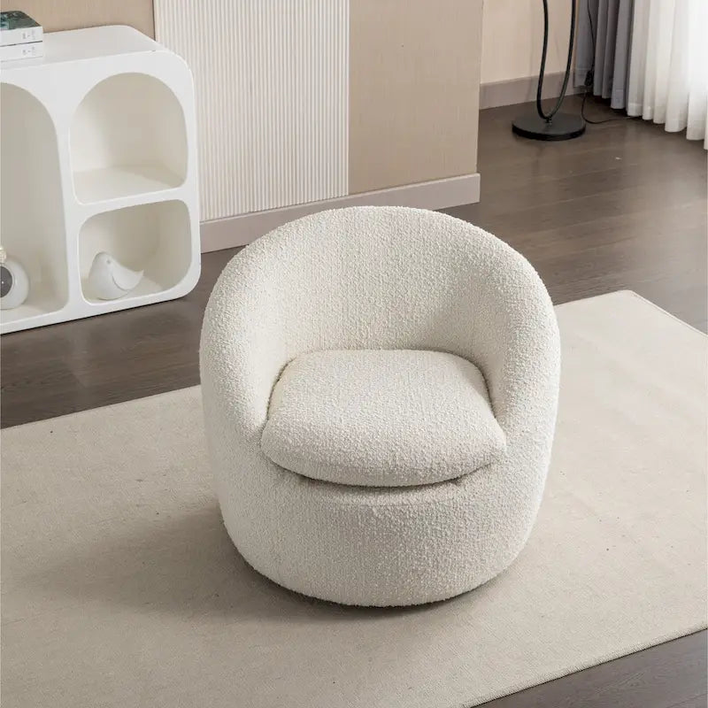 Fauteuil pivotant - Rotation à 360° - Tissu bouclette