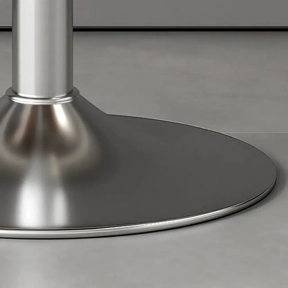 Tabouret de bar réglable pivotant à coussin en cuir
