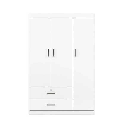 Armoire 3 portes avec 2 tiroirs