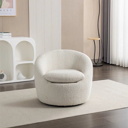 Fauteuil pivotant - Rotation à 360° - Tissu bouclette