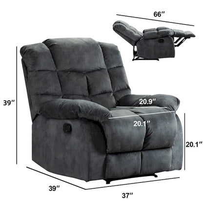 Fauteuil inclinable manuel ergonomique très rembourré