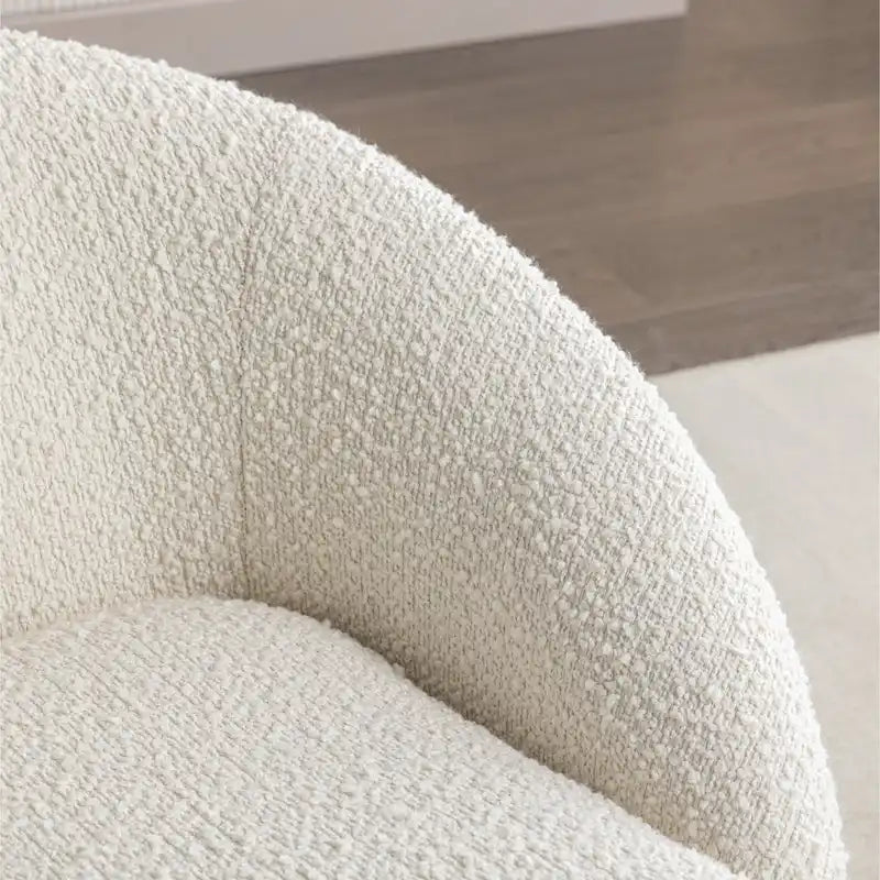 Fauteuil pivotant - Rotation à 360° - Tissu bouclette