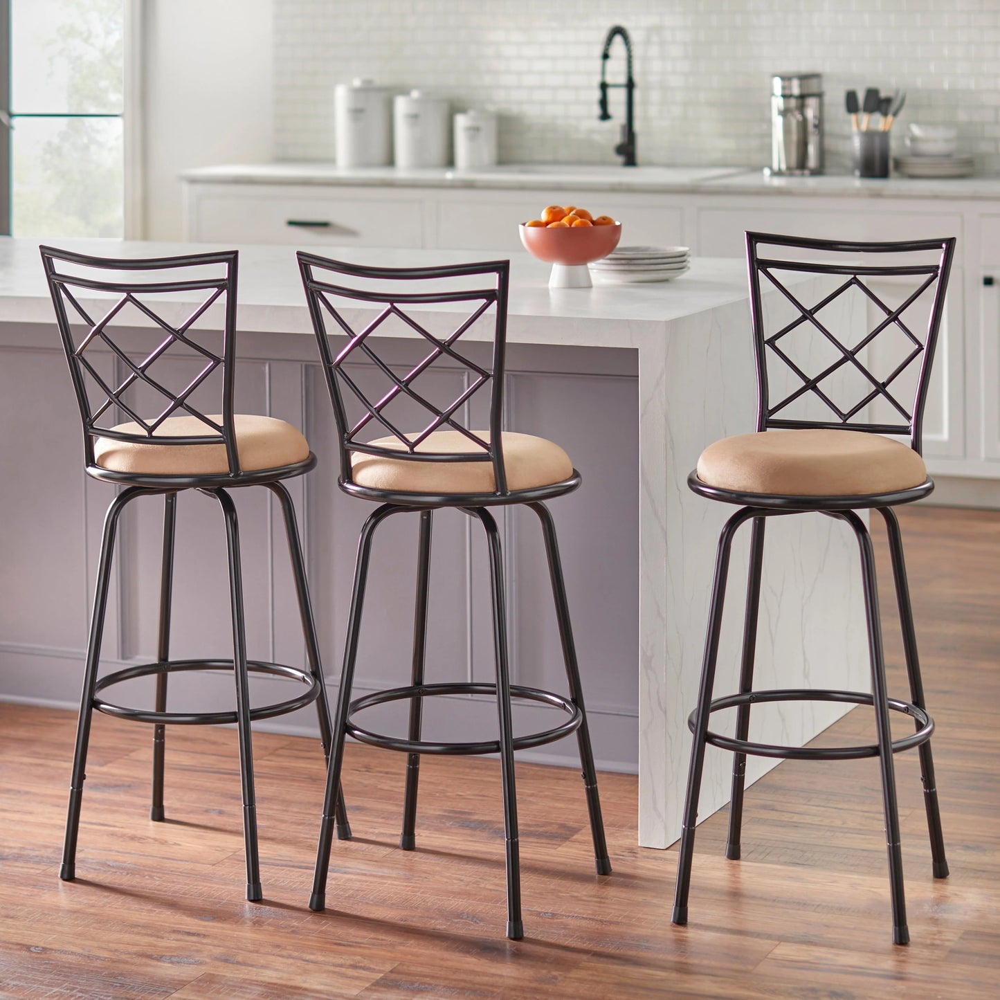 Tabourets Alyssa à hauteur réglable et pivotants Simple Living (lot de 3)