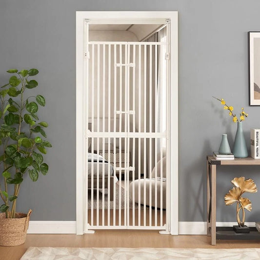 unipaws Barrière Extra Haute pour Chat 188 cm avec Portes et Serrures