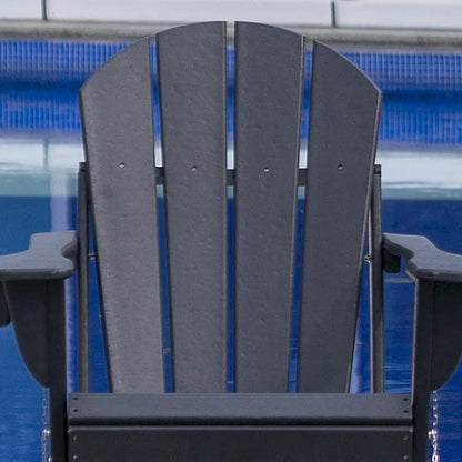 Chaise Adirondack pliante d'extérieur avec porte-gobelet