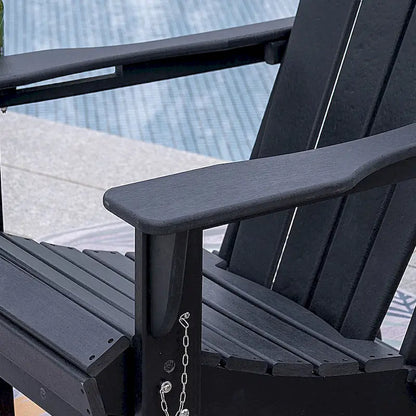 Chaise Adirondack pliante d'extérieur avec porte-gobelet