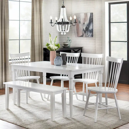 Chaises de salle à manger à barreaux en bois massif Venice Simple Living (Lot de 2)